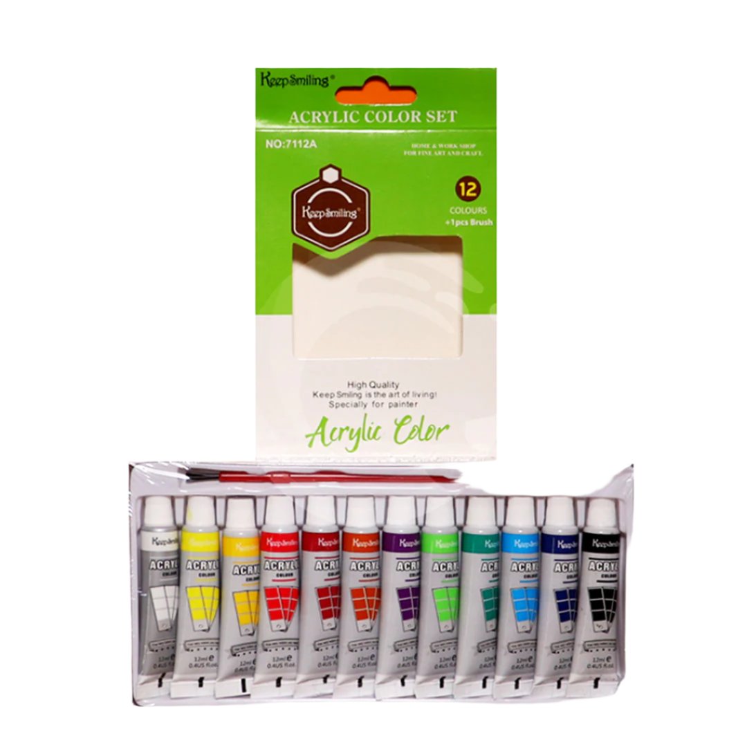Acrylic Color Paints 12ml [PD][12's Set] - Kaliber