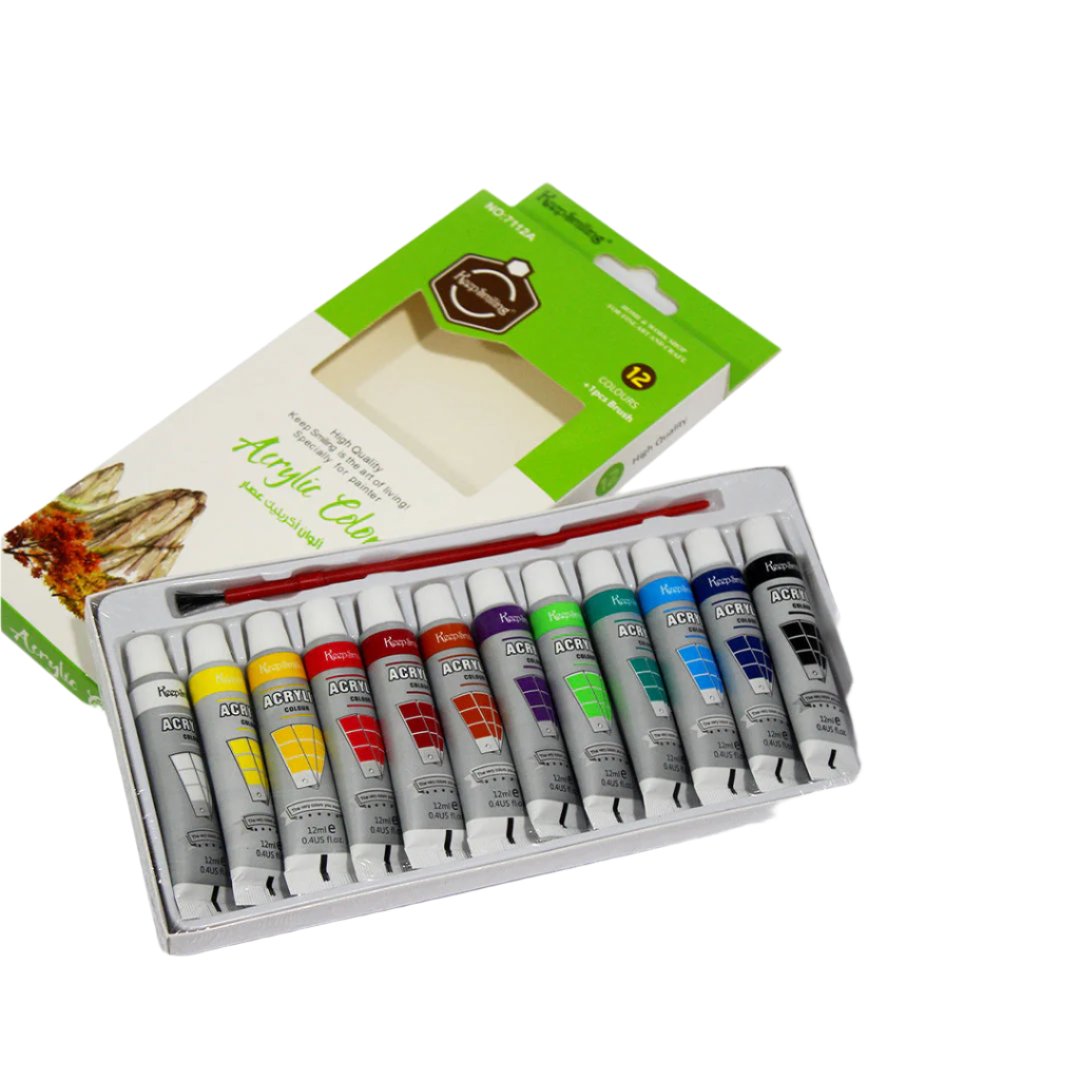 Acrylic Color Paints 12ml [PD][12's Set] - Kaliber