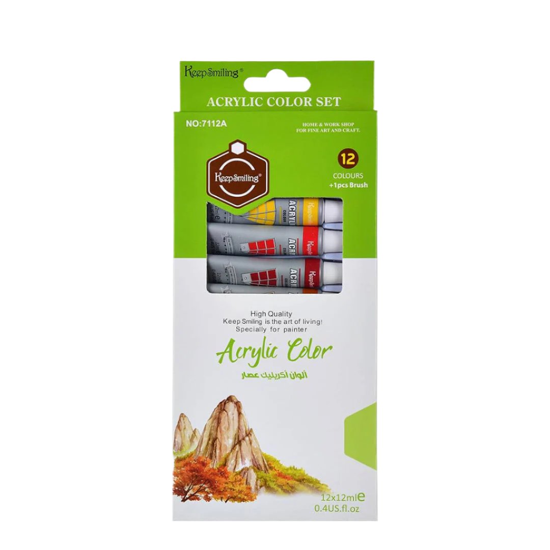 Acrylic Color Paints 12ml [PD][12's Set] - Kaliber