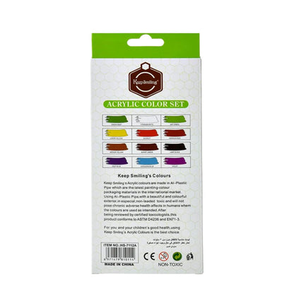 Acrylic Color Paints 12ml [PD][12's Set] - Kaliber