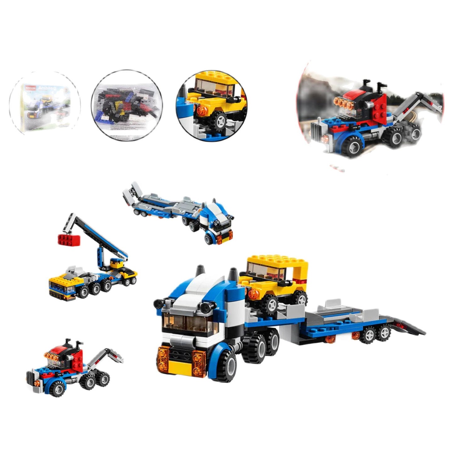 Architect Vehicle Transporter Building Blocks For Kids [PD][1Pc] - Kaliber