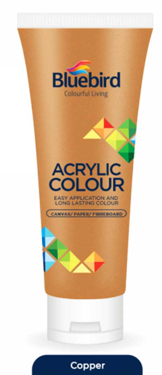 Blue Bird Acrylic 75ML Metallic Copper [PD][1Pc] - Kaliber