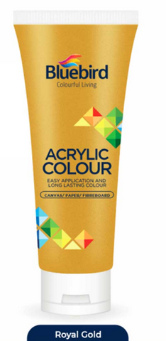 Blue Bird Acrylic 75ML Metallic Royal Gold [PD][1Pc] - Kaliber
