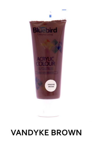 Blue Bird Acrylic 75ML Vandyke Brown [PD][1Pc] - Kaliber