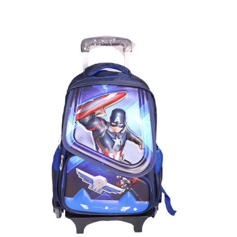 Captain America Trolley Backpack 3In1 Super Hero School [PD][1Pc] - Kaliber