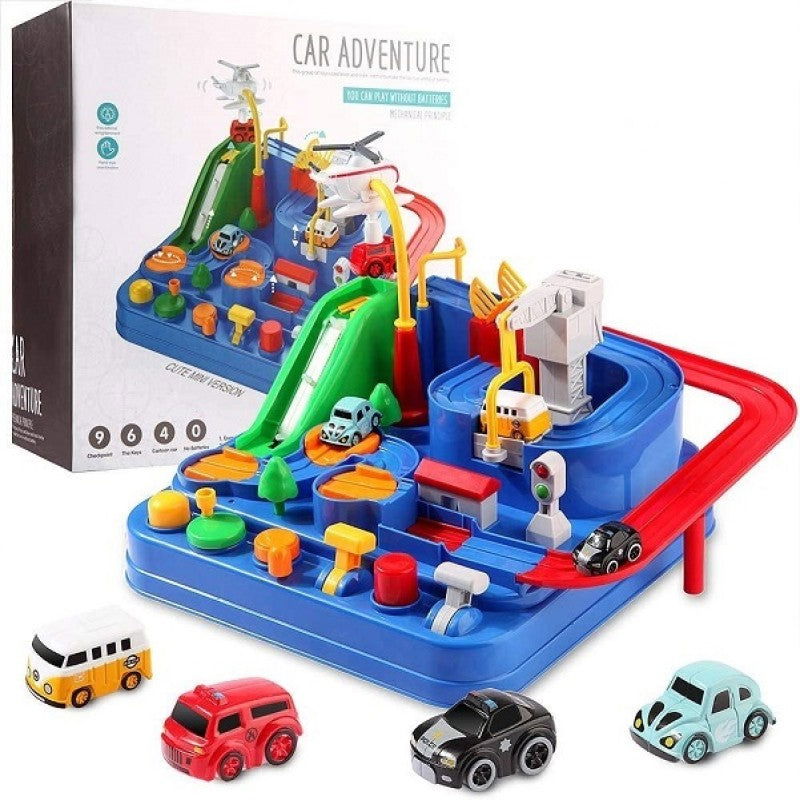 Car Adventure Race & Rescue Track With Magnetic Cars [PD][1Pc] - Kaliber