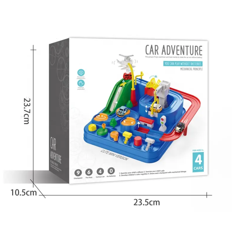 Car Adventure Race & Rescue Track With Magnetic Cars [PD][1Pc] - Kaliber