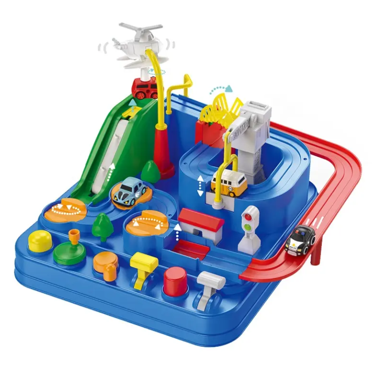 Car Adventure Race & Rescue Track With Magnetic Cars [PD][1Pc] - Kaliber