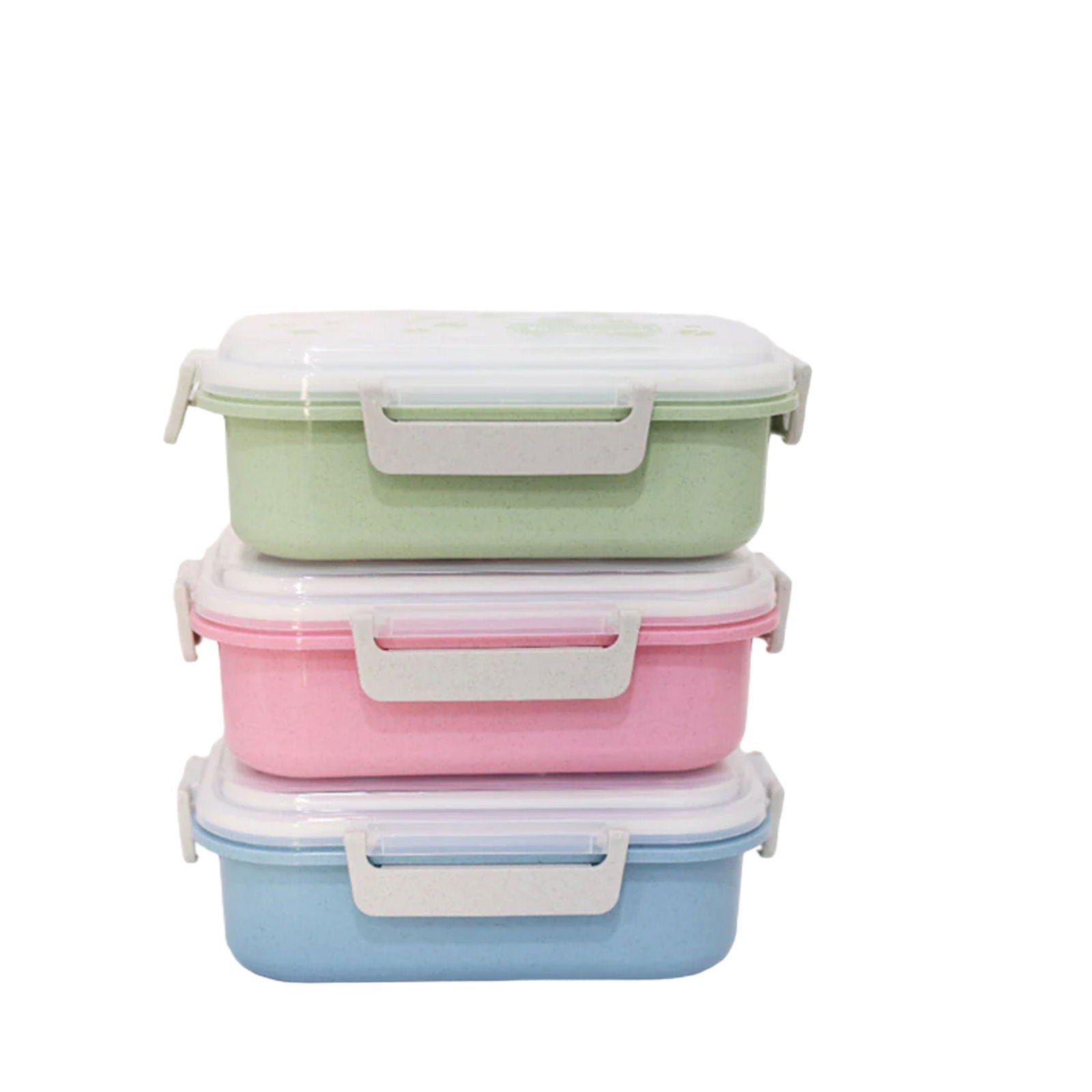Complete Kids' Lunch Box with Fork and Spoon Pink[1Pc][PD] - Kaliber