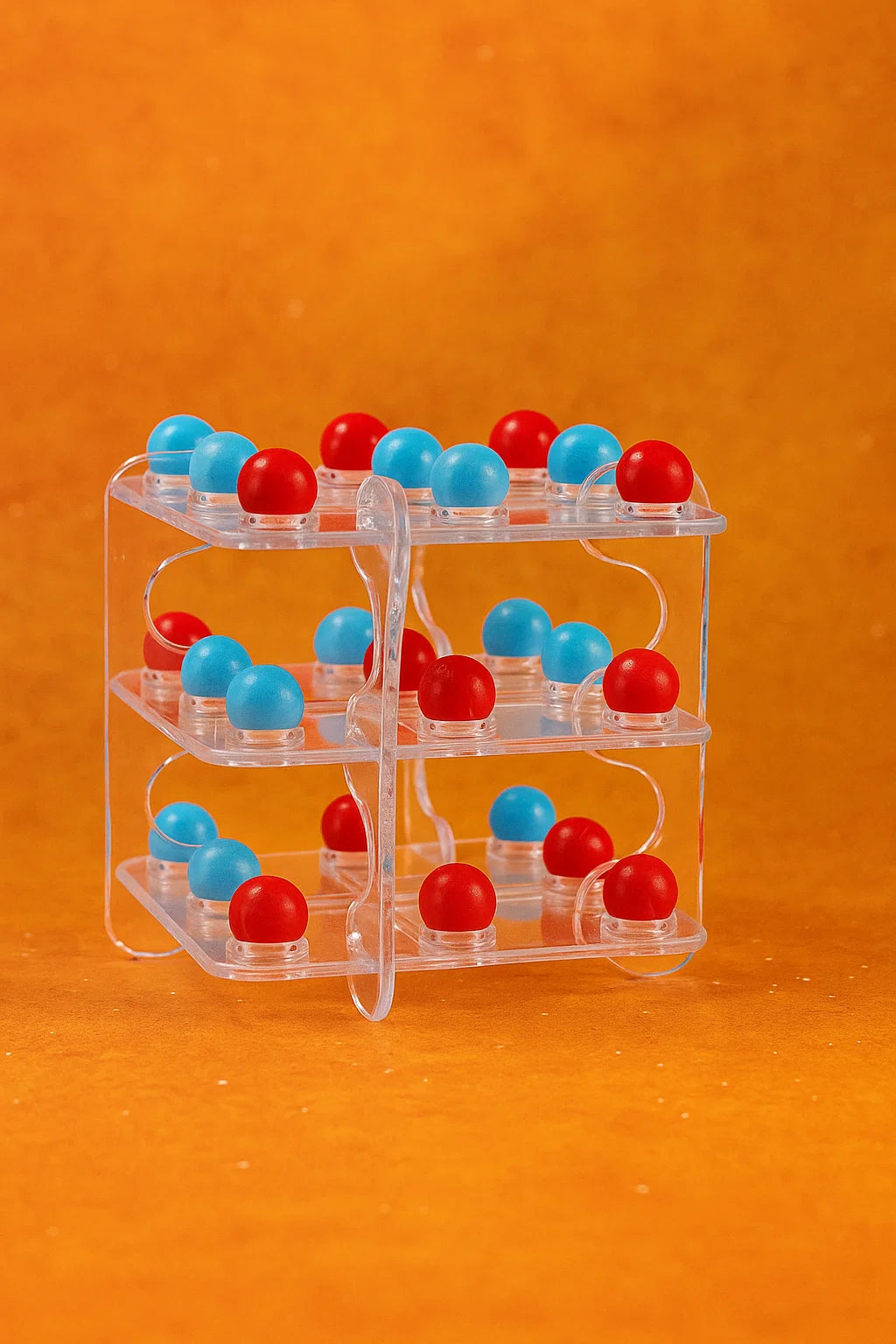 Children's Desktop Puzzle 3d Tic-tac-toe Math Marbles Logic Game[1Pc][PD]