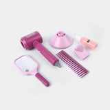 Kids Hair Salon Toy, Beauty Salon Playset for Kids Pretend Play Game, Children Parlor Hair Styling Tools[PD]