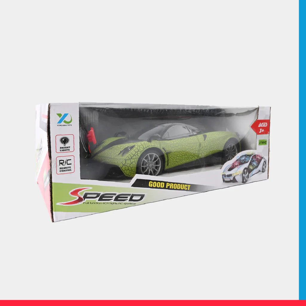 3D Famous Remote Control Car With 3D Lights For Kids [PD][1Pc]
