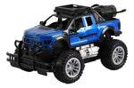 Alloy Off Road Vehicle Door Opening Remote Control Vehicle Spray Off Road Vehicle Children Toy Car Blue [PD]