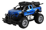 Alloy Off Road Vehicle Door Opening Remote Control Vehicle Spray Off Road Vehicle Children Toy Car Blue [PD]