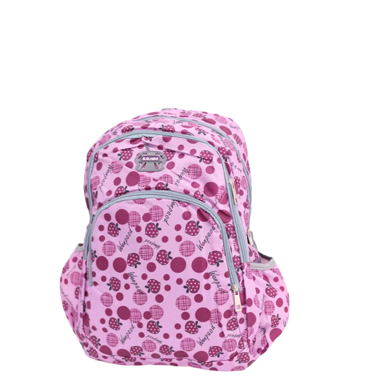 GIRL'S Pink STUDENT BACKPACK CASUAL PATTERNED[PD] - Kaliber