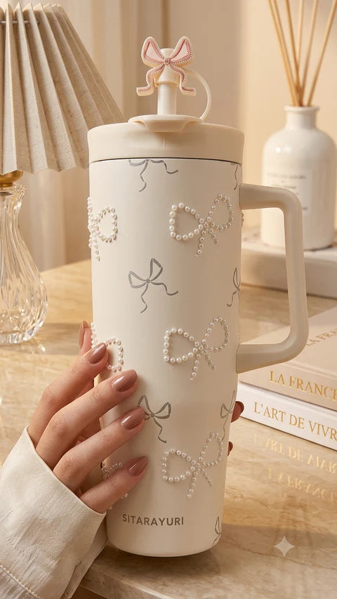 Sitarayuri Coquette Bow Cream Tumbler (PD)