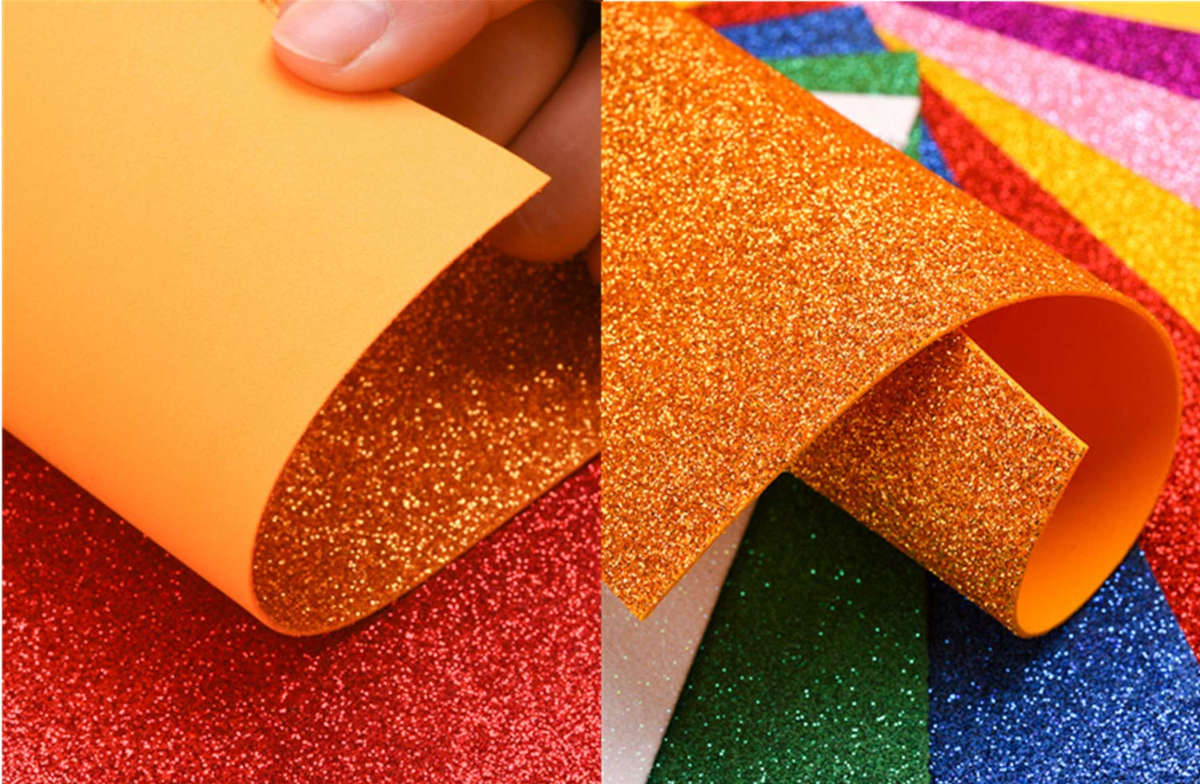 Glitter Foamic Sheet- A4 [IP][Pack] - Kaliber