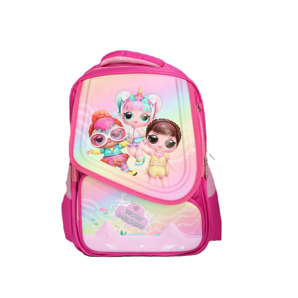 Happy Kids Backpack with Cute Characters Trolly Bag 3 In 1 [PD][1Pc] - Kaliber