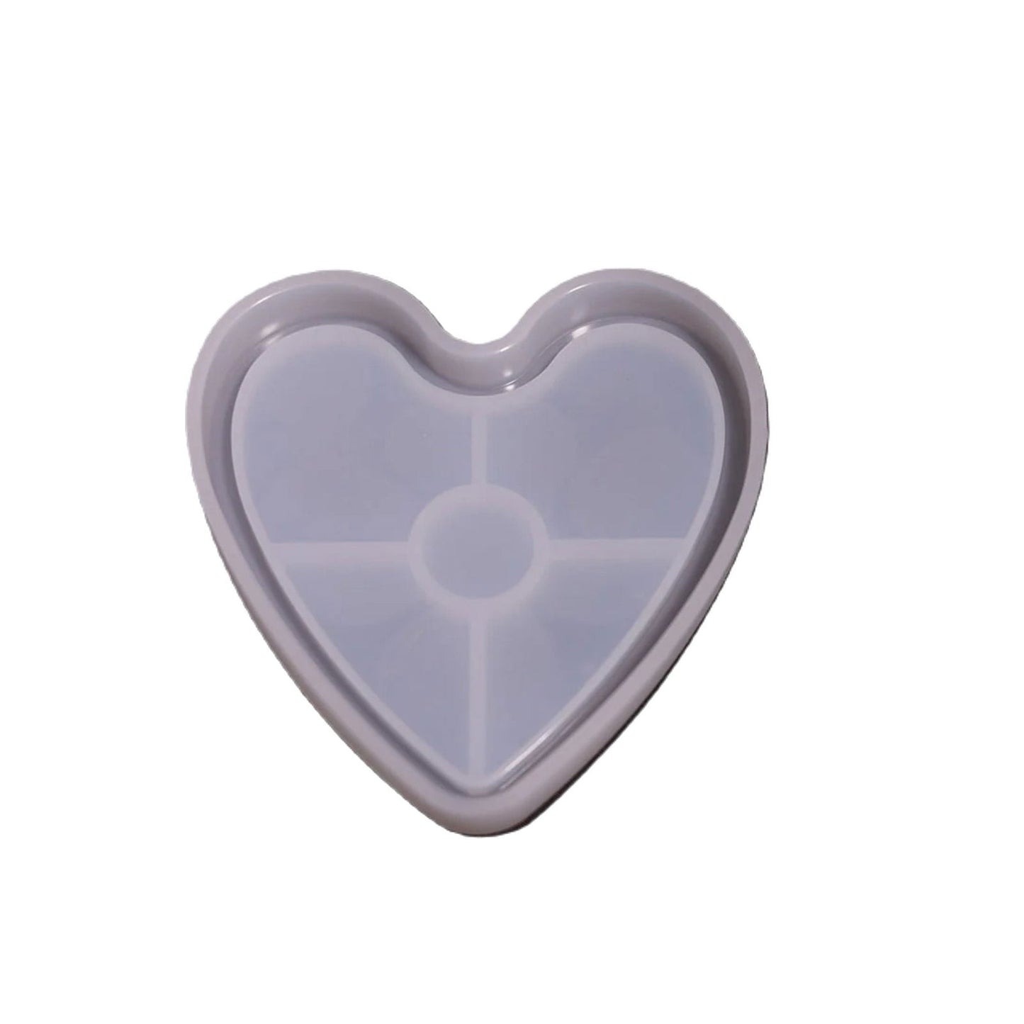 Heart Coaster Silicone Resin Mold Tool DIY[1Pc][PD] - Kaliber