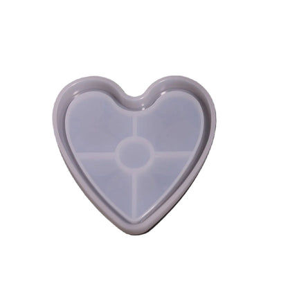 Heart Coaster Silicone Resin Mold Tool DIY[1Pc][PD] - Kaliber