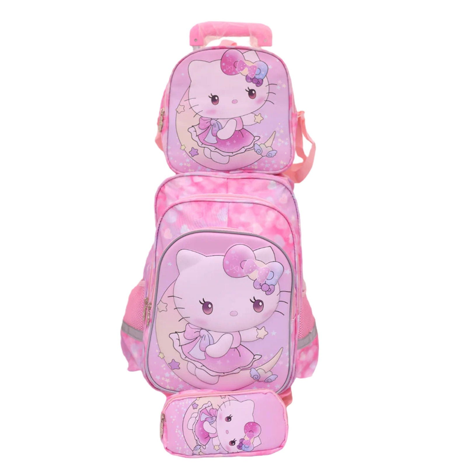 Hello Kitty Kids 3 in 1 Set School Trolley Bag[1Pc][PD] - Kaliber
