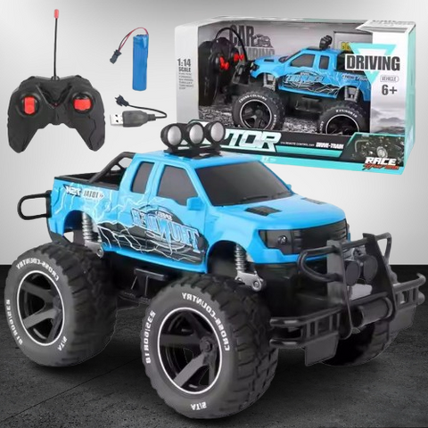 RC Beginner Rv Truck for Kids,Blue Off-Road RC Trucks, Scale Crawlers Toy for Kids [PD]
