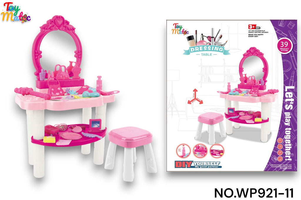 Little Princess Dressing Table Set -39-Piece Play Makeup Kit [PD]