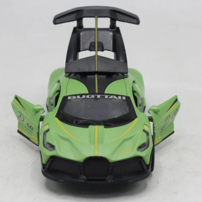 Experience Thrilling Speed with Diecast Bugatti Car with Light & Sound [PD]