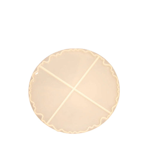 IRREGULAR LARGE ROUND AGATE COASTER MOLD 8 INCHES[1Pc][PD] - Kaliber