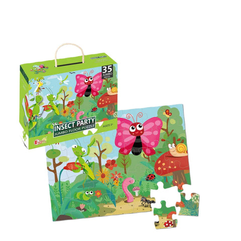 Insect Party Jumbo Floor Puzzle 35'Pcs[PD][1Set] - Kaliber