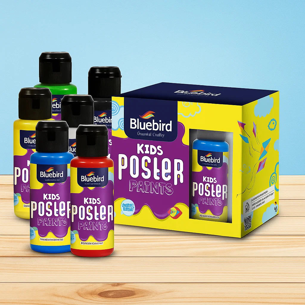 Kids Poster Paints â€“ 100 ml â€“ Primary Colors Set of 6 [IP]