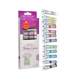 Keep Smiling Fabric Paint Pack of 12 6ml [PD][12's Set] - Kaliber