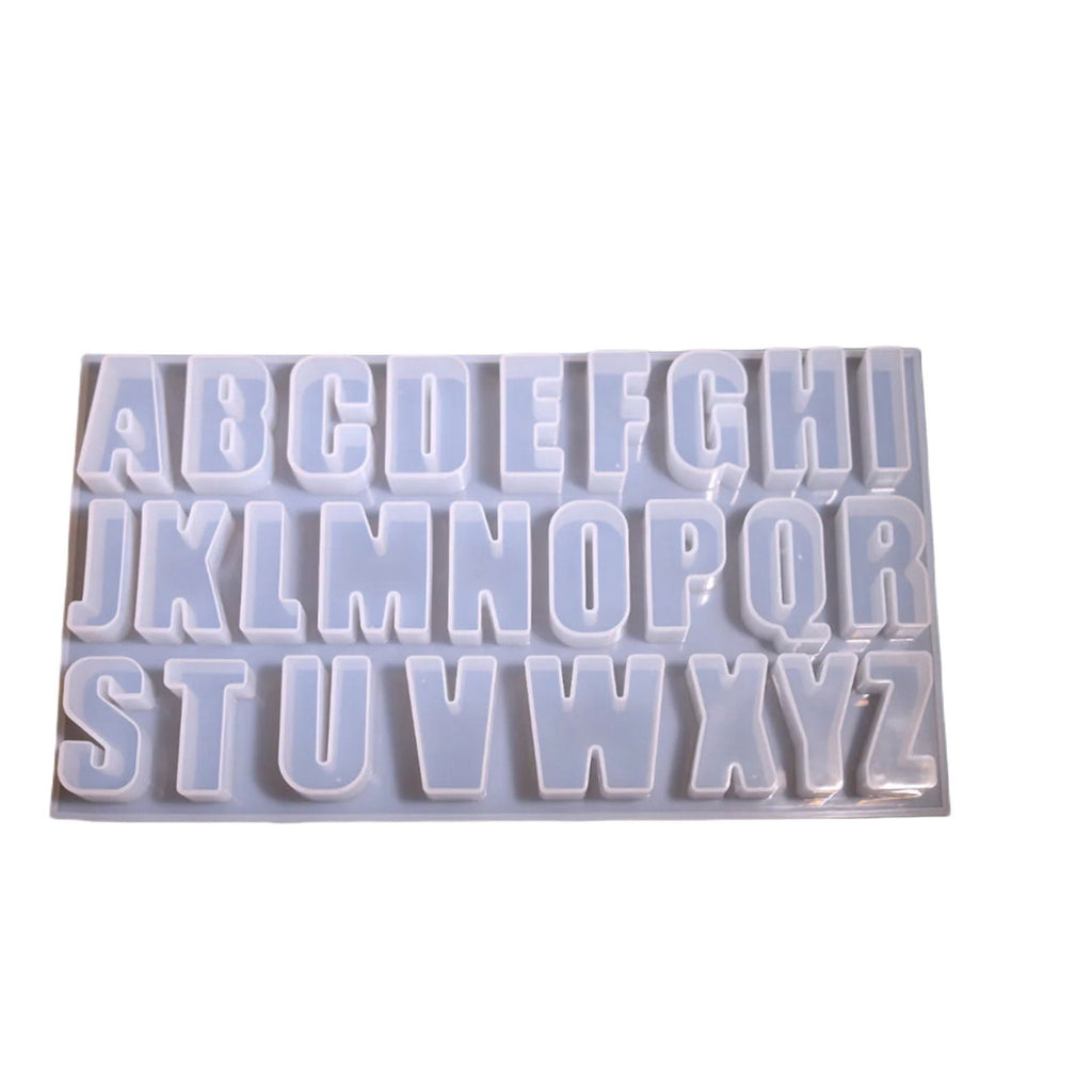 Large Upper Case A To Z Alphabet Resin Mold[1Pc][PD] - Kaliber
