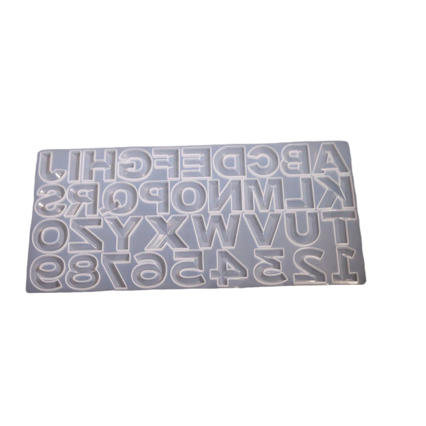 Large Upper Case & Numeric Silicon Mold[1Pc][PD] - Kaliber