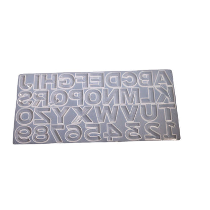 Large Upper Case & Numeric Silicon Mold[1Pc][PD] - Kaliber