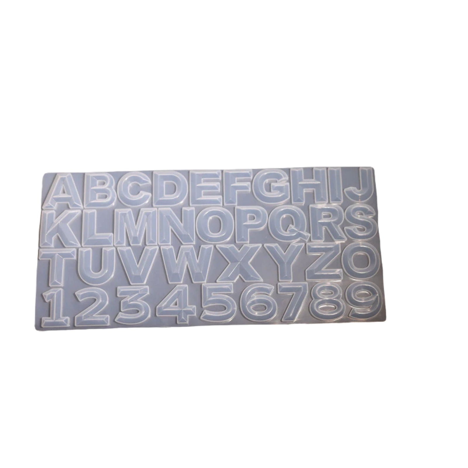 Large Upper Case & Numeric Silicon Mold[1Pc][PD] - Kaliber