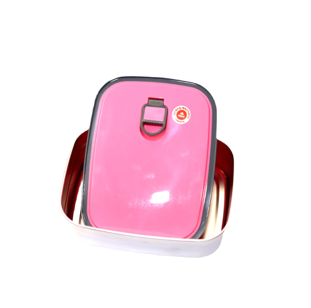 METAL LUNCH BOX PINK [PD][1Pc] - Kaliber