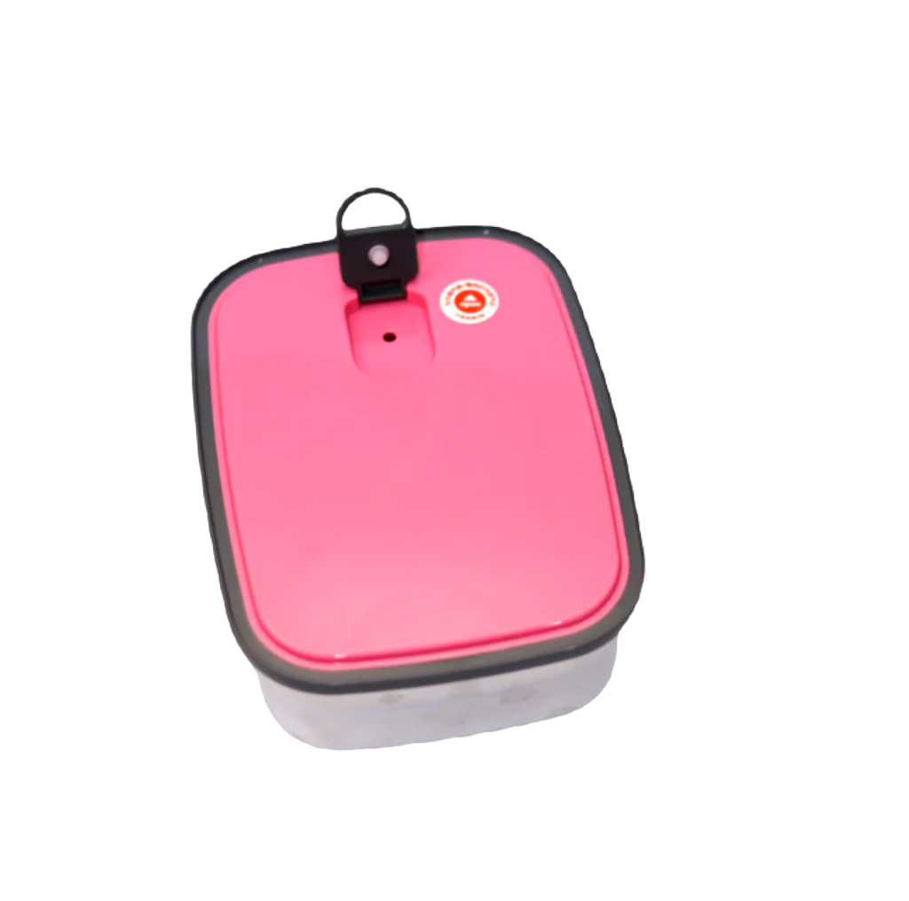 METAL LUNCH BOX PINK [PD][1Pc] - Kaliber