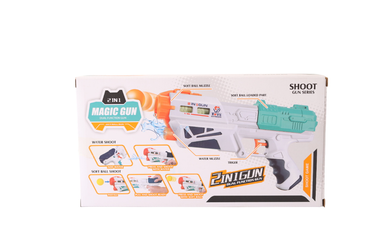 Magic Blaster 2 In 1 Water Shooting [PD][1Pc] - Kaliber