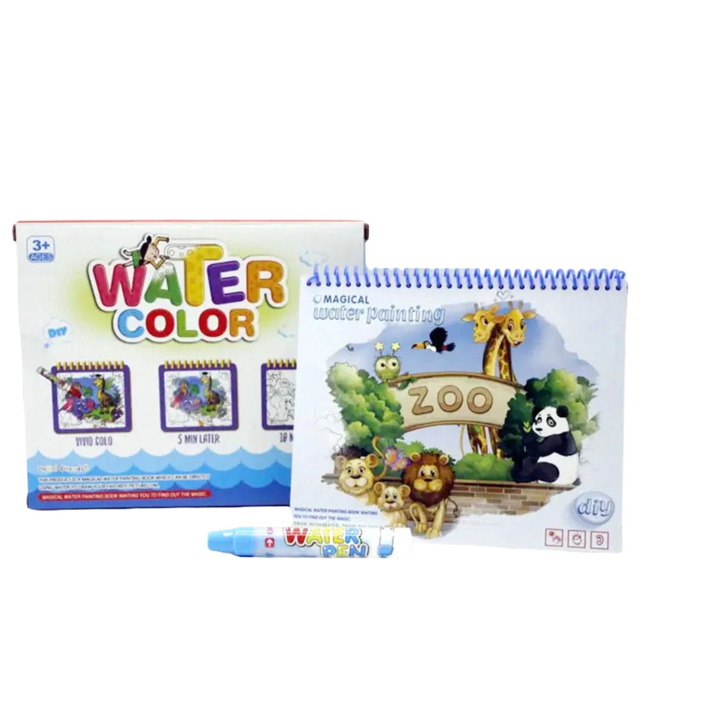 Magical Water Color Zoo Book [PD][1Pc] - Kaliber
