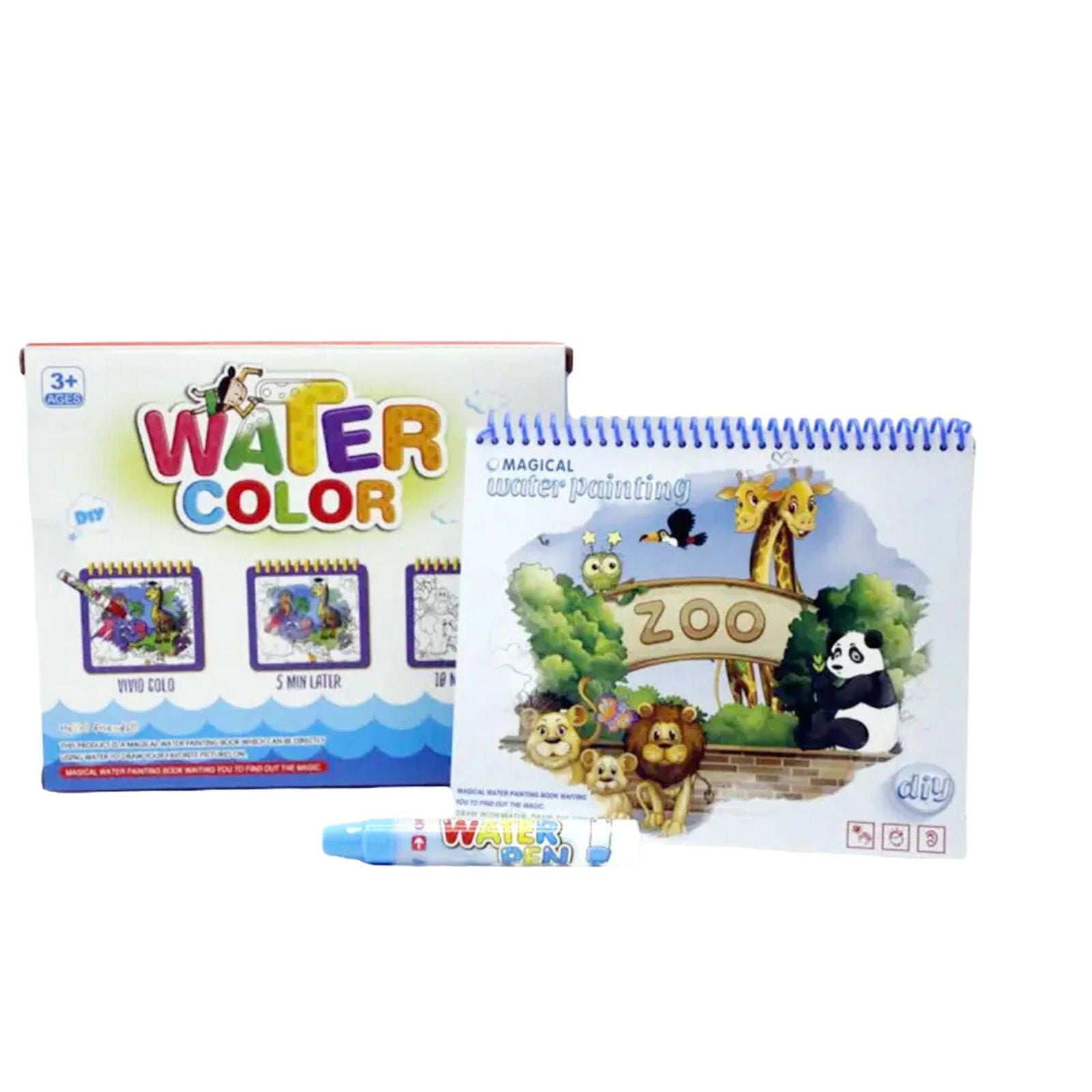 Magical Water Color Zoo Book [PD][1Pc] - Kaliber