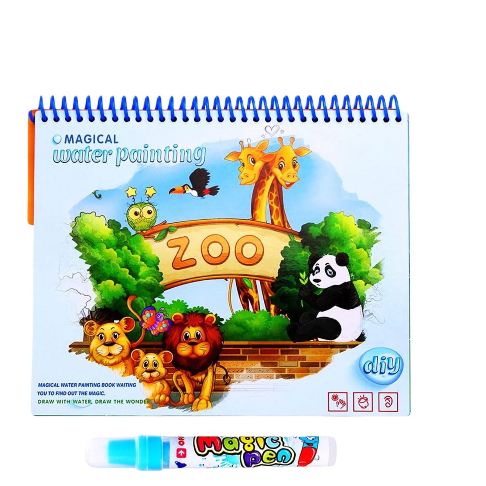 Magical Water Color Zoo Book [PD][1Pc] - Kaliber