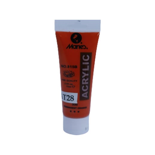 Maries Acrylic 75ML Permanent Orange [PD][1Pc] - Kaliber