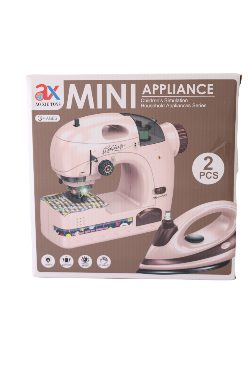 Mini Electric Sewing Machine And Iron Play House Toy [PD][1Pc] - Kaliber