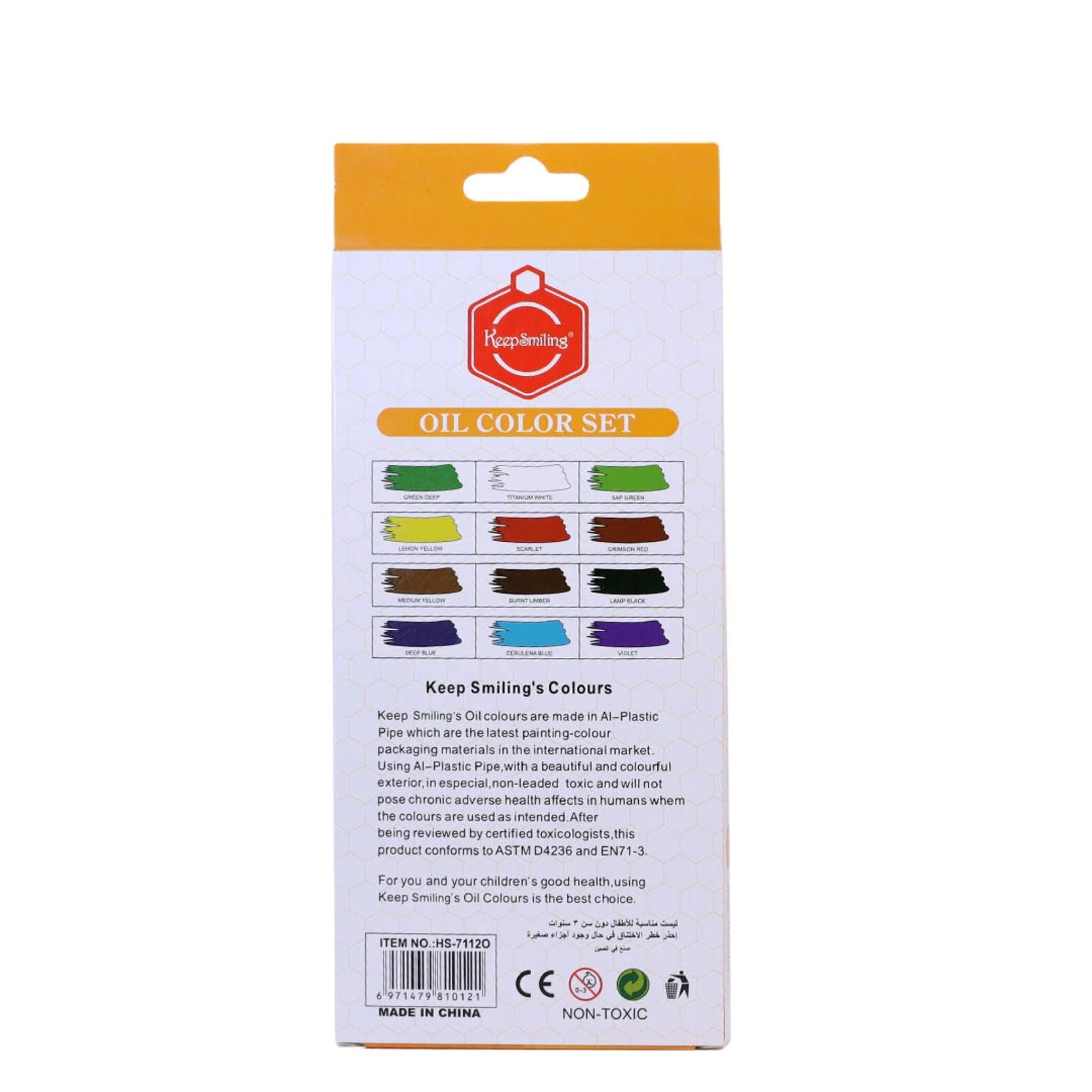 Oil Paint - Pack of 12 Paint Tubes - 12ml Oil Colors [PD][12's Set] - Kaliber