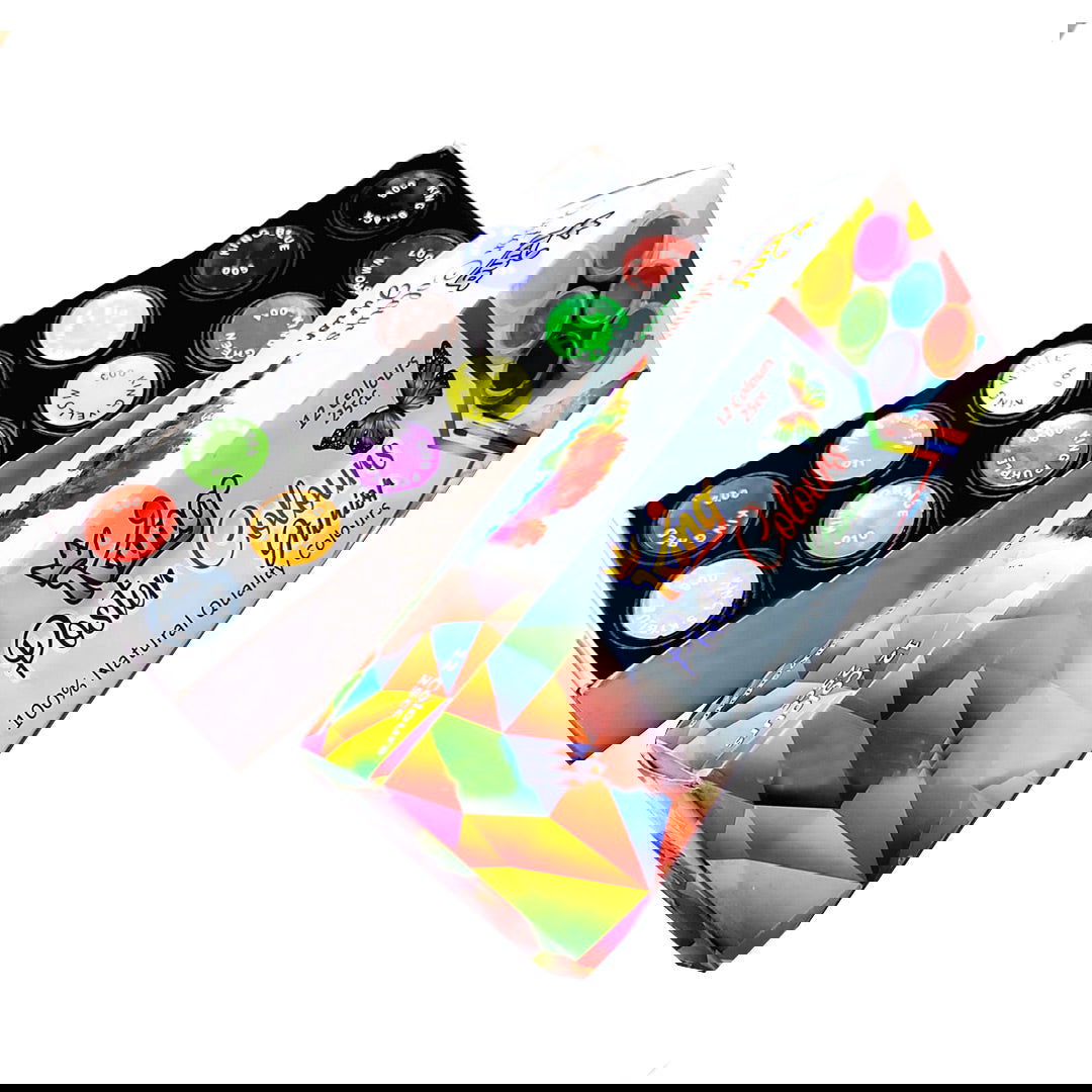 PC02 Junior King Poster Colors 12 Bright Different Shades [IS][1Set] - Kaliber