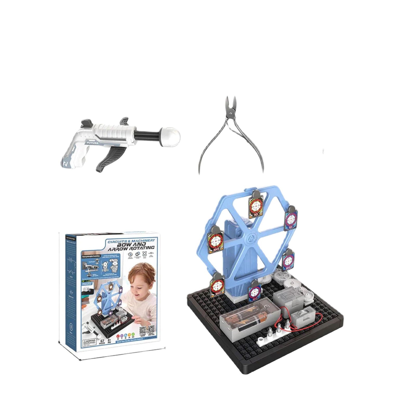 PUPWER Limited-Sale,STEM Toys - Mechanical Shooting Target Science Kit [PD][1Pc] - Kaliber