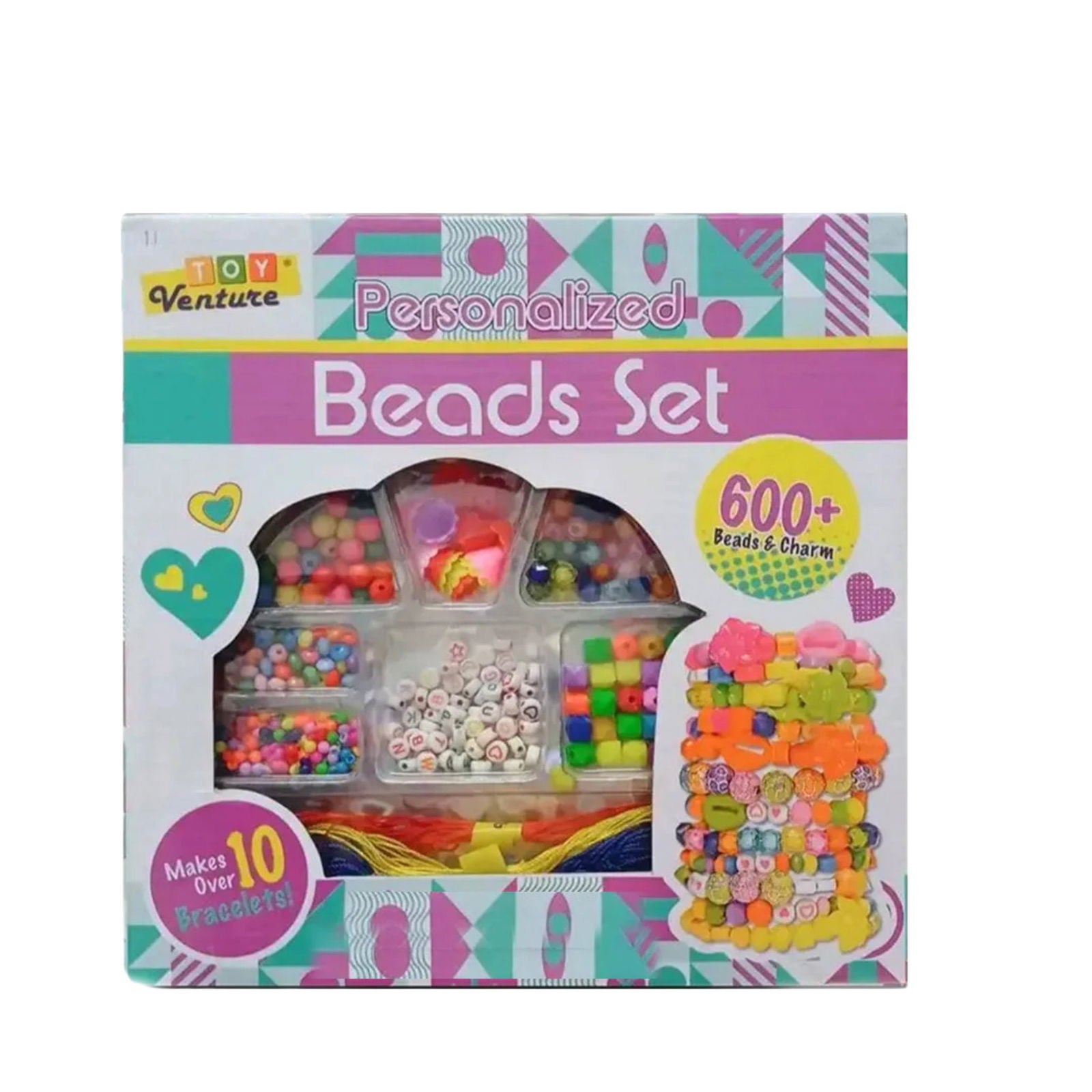 Personalized Beads Set For Kids 600+ Beads[1Pc][PD] - Kaliber