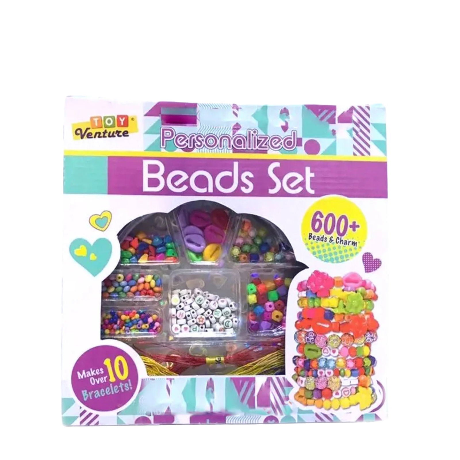 Personalized Beads Set For Kids 600+ Beads[1Pc][PD] - Kaliber