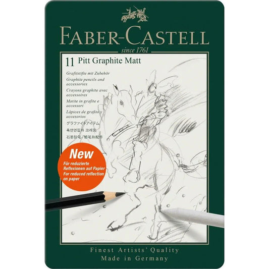 Pitt Graphite Matt set tin of 11 [IP][1Box] - Kaliber